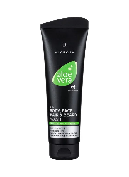Aloe Vera 4σε1 Σαμπουάν για Σώμα, Πρόσωπο, Μαλλιά και Γένια
