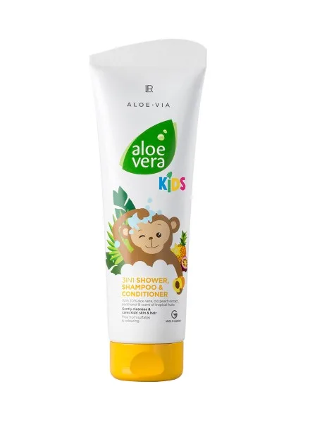 Aloe Vera Kids 3 σε 1 Αφρόλουτρο, Σαμπουάν & Conditioner